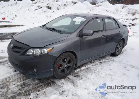 2011 Toyota Corolla S from USA, damaged, VIN 2T1BU4EE6BC748401